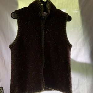 Fuzzy Brown Sweater Vest